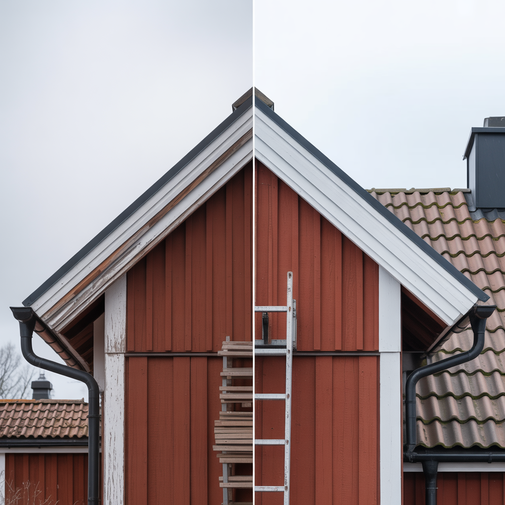 vindskivor och vindbleck byte tatning och kostnad